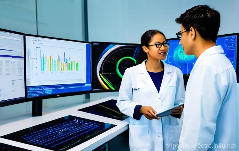 전기장 시뮬레이션 - **Prompt:** A conceptual, high-tech visualization of invisible electromagnetic fields within a moder... 전기장 시뮬레이션 - **Prompt:** A conceptual, high-tech visualization of invisible electromagnetic fields within a moder...