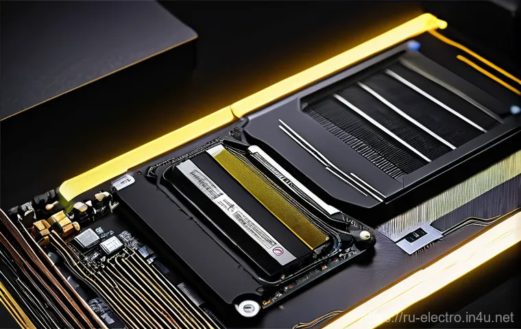 파워 서플라이 사용법 - 1**

A detailed, close-up, cinematic shot highlighting the cutting-edge 12VHPWR (or 12V-2x6) cable c...