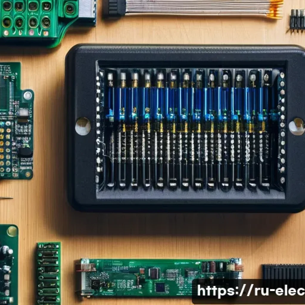 전기 기기 설계 - A detailed close-up of an electronic engineering workspace showing hands selecting high-quality capa...