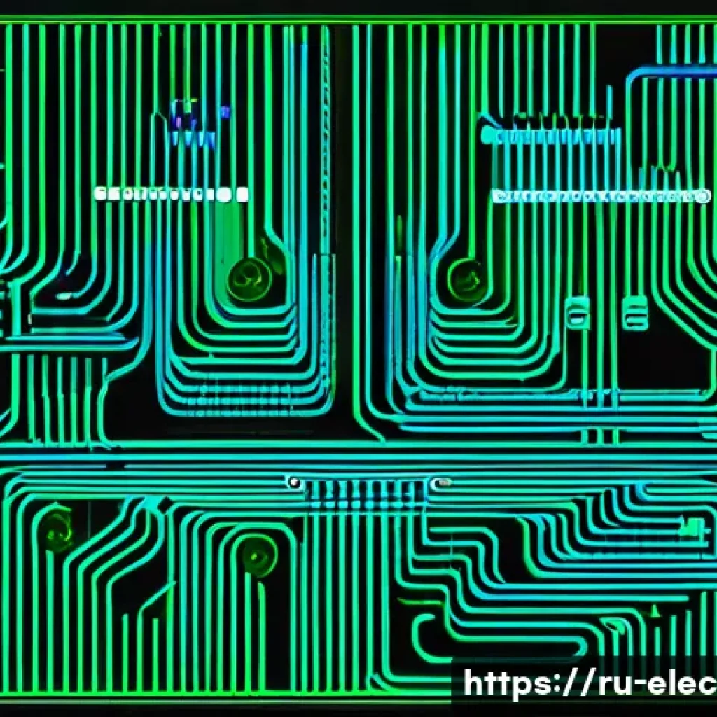 논리회로 설계 이론 - A detailed digital illustration of a complex logical circuit board featuring various logic gates suc...