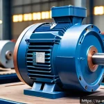 Home 21 전기기기 효율성 최적화 - A high-tech industrial electric motor featuring compact neodymium and samarium-cobalt rare-earth mag...