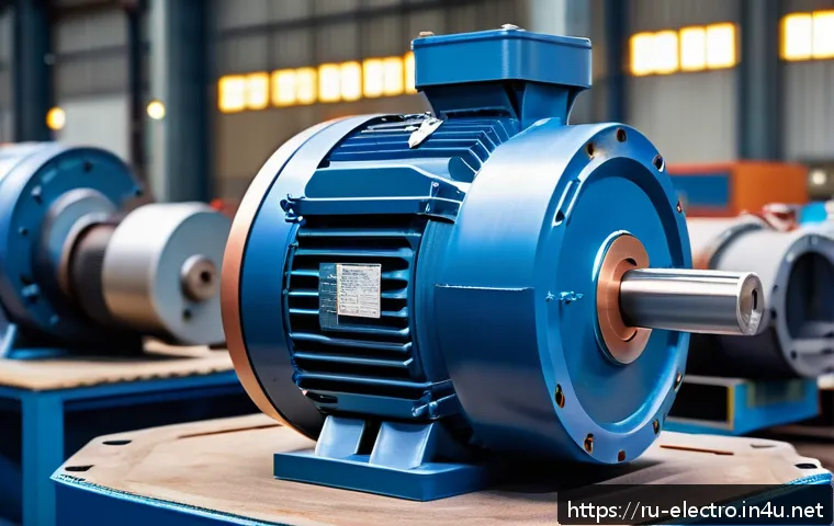 전기기기 효율성 최적화 - A high-tech industrial electric motor featuring compact neodymium and samarium-cobalt rare-earth mag...
